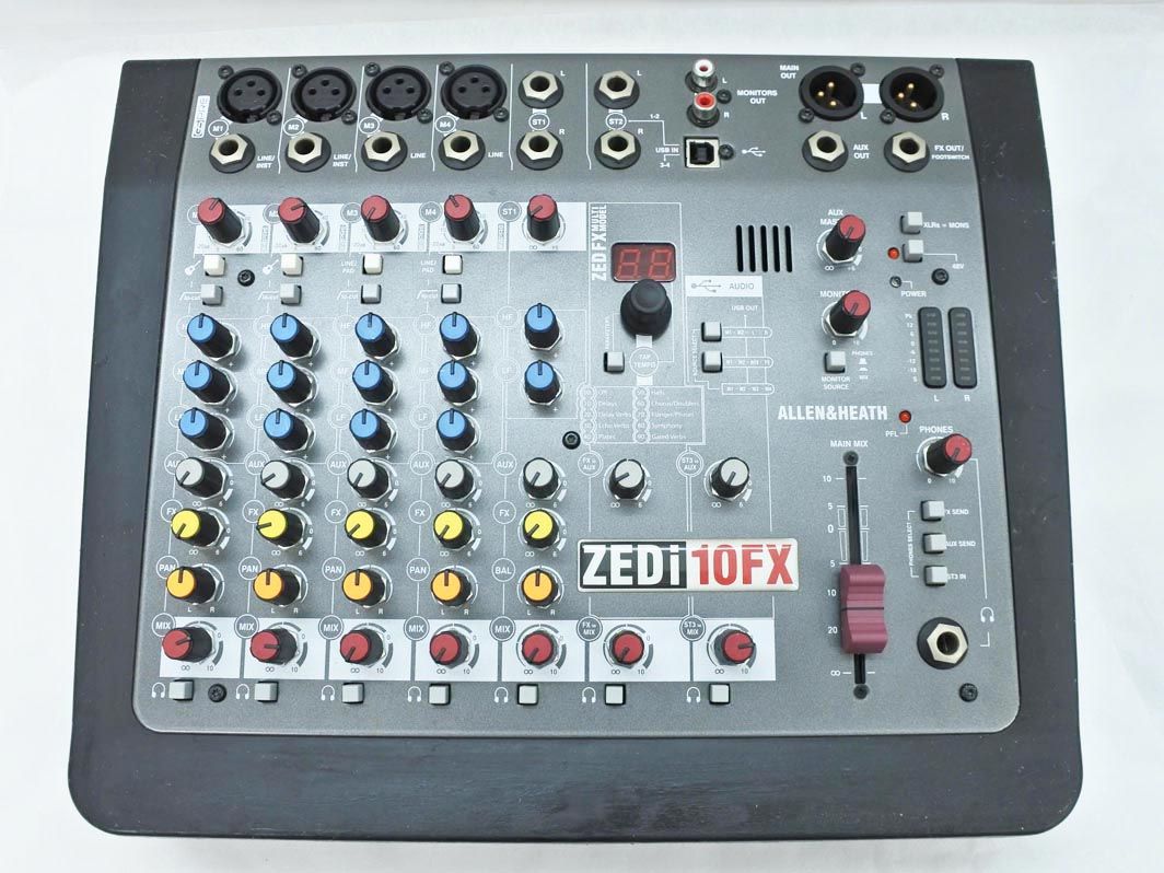 【ジャンク品】 ALLEN&HEATH アレンアンドヒース アナログミキサー エフェクト搭載 音響機器 ZEDi-10FX