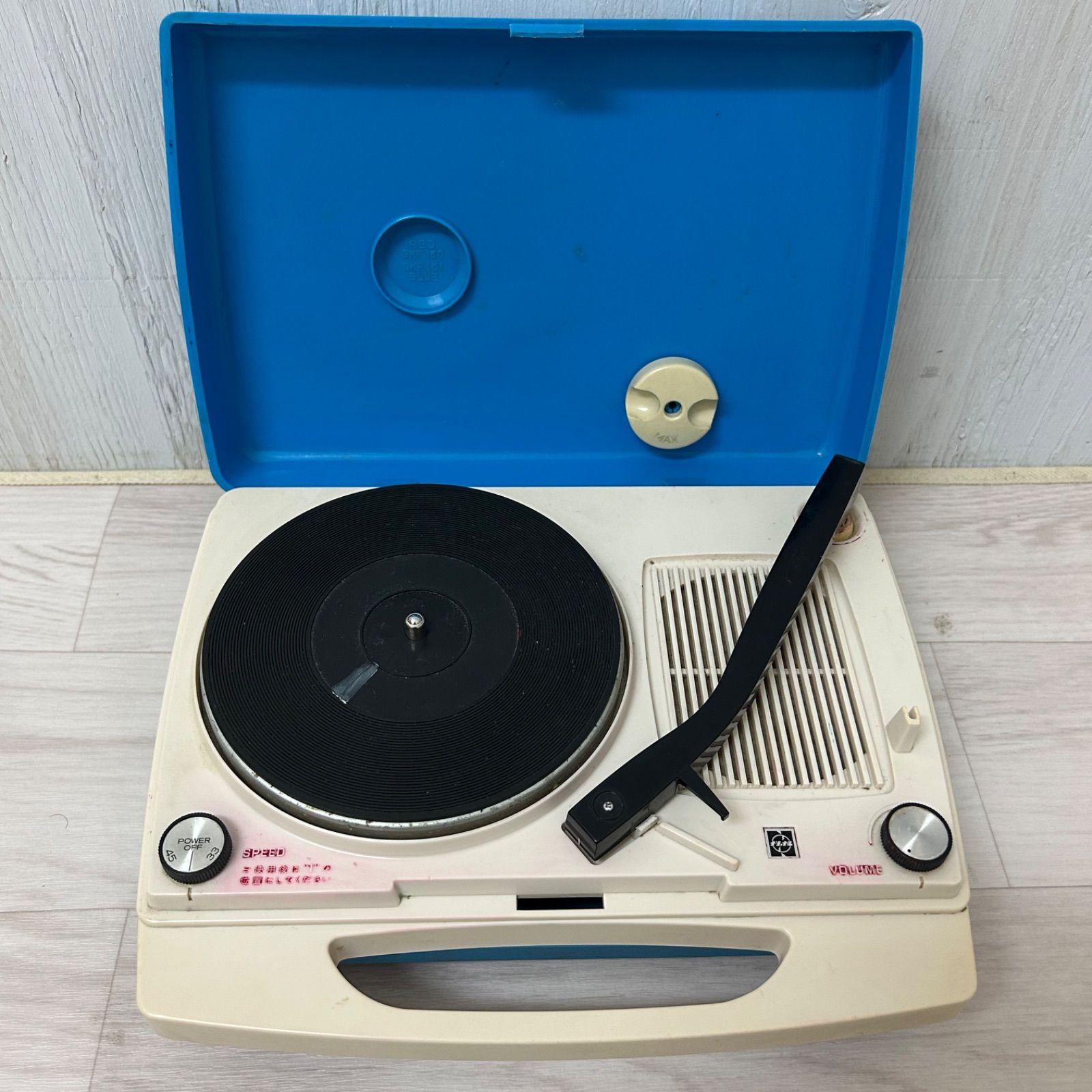 National ポータブルレコードプレーヤー SF-321 50Hz ブルー 動作確認