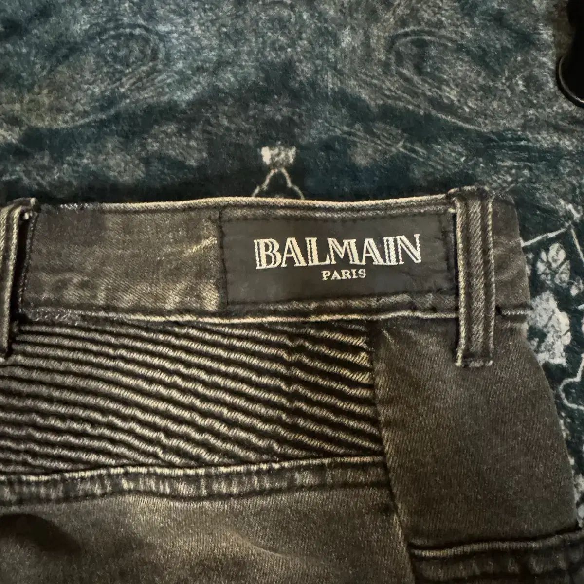 BALMAIN バルマン ウォッシュ バイ バイカー パンツ - メルカリ
