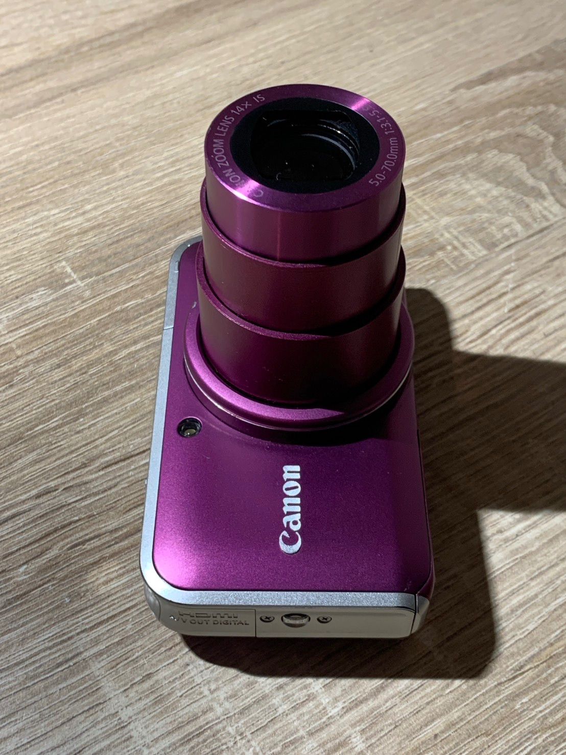 2463 Canon PowerShot SX210 IS パープル ジャンク品 デジカメ【コ