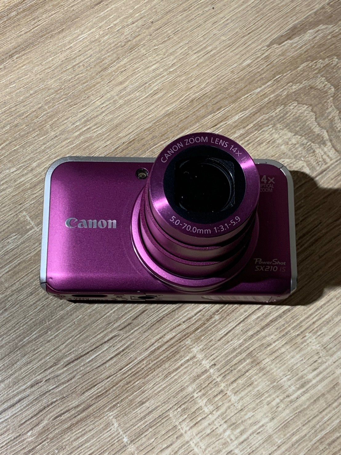 2463 Canon PowerShot SX210 IS パープル ジャンク品 デジカメ【コ