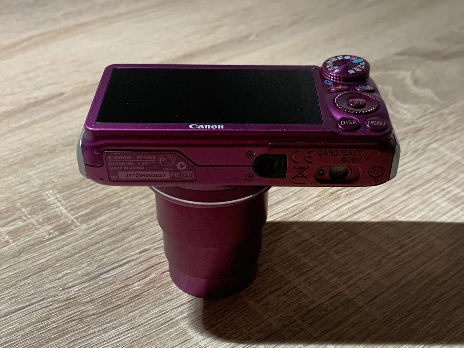2463 Canon PowerShot SX210 IS パープル ジャンク品 デジカメ【コ
