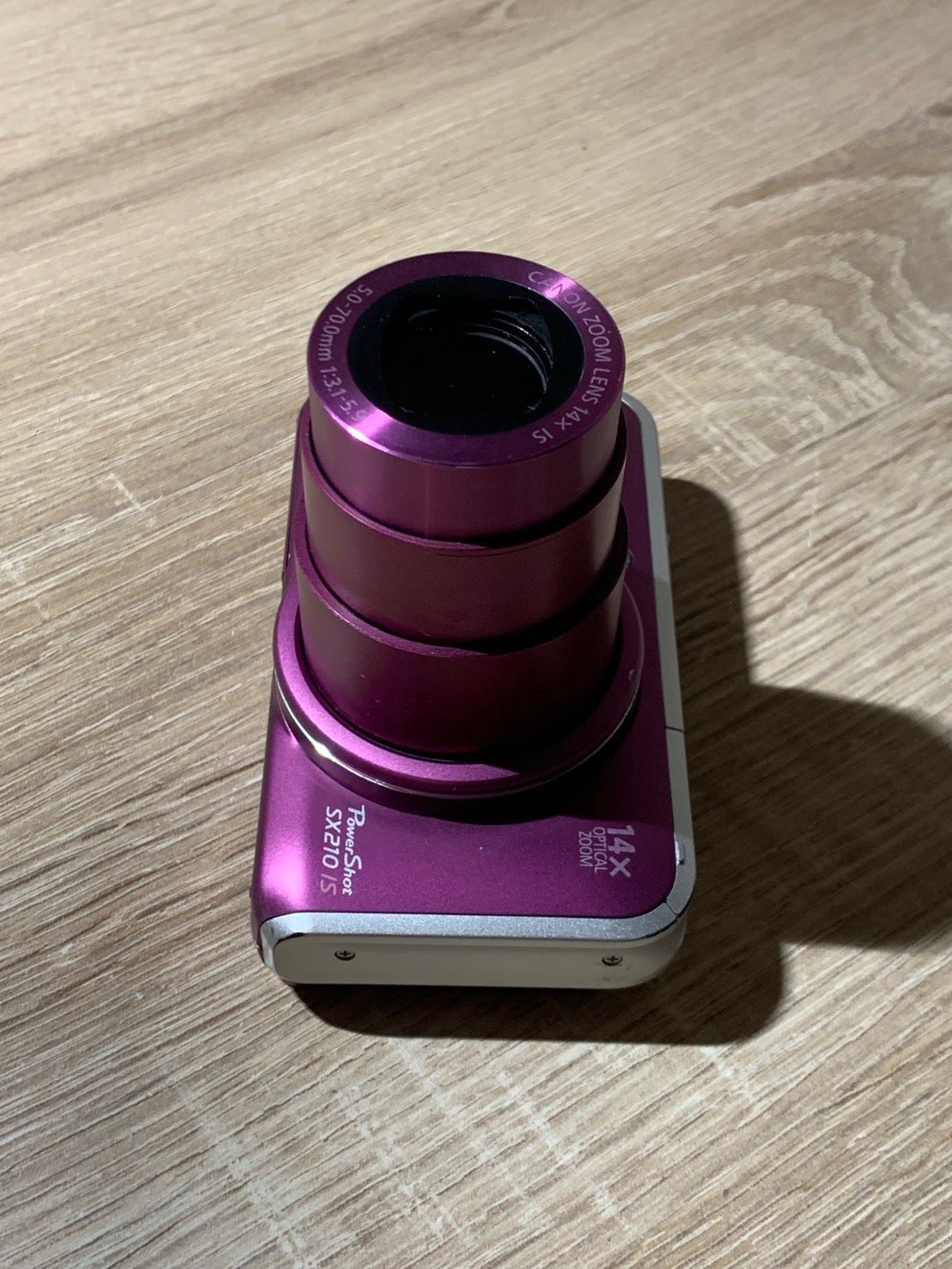 2463 Canon PowerShot SX210 IS パープル ジャンク品 デジカメ【コ