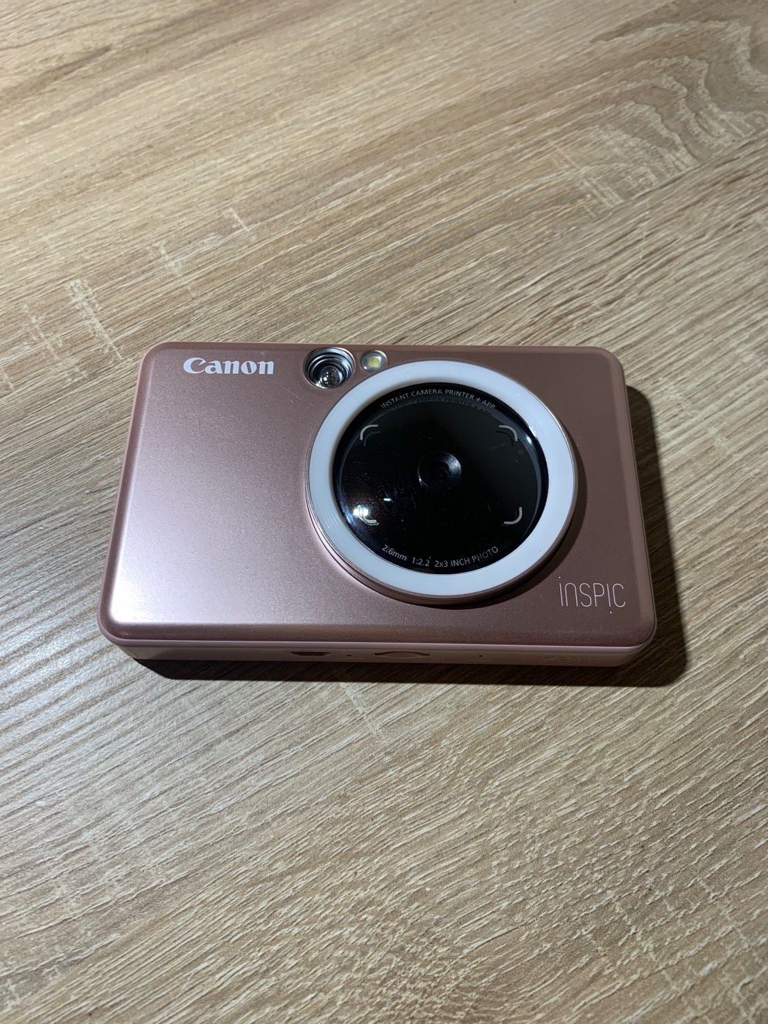 2484 Canon Instant Camera Printer InSpic ZV-223-PK Pink Operation Confirmed [Ne]
