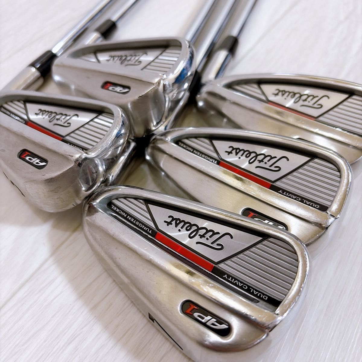 美品 Titleist AP1 タイトリスト アイアンセット 5本 フレックスS 右利き G-0573