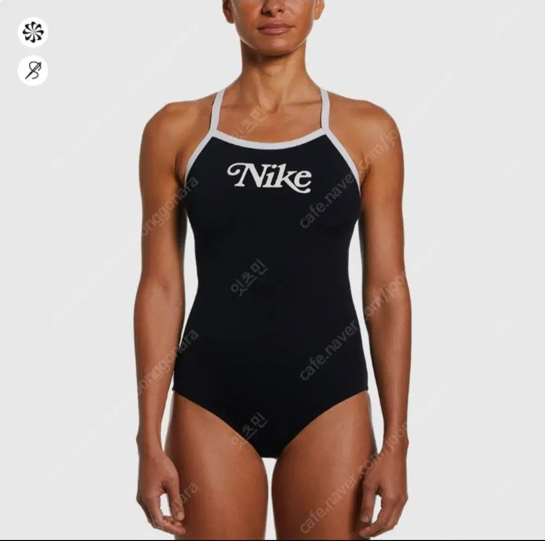 ナイキSwim ヘリテイジ レトロ ロゴ レーサーバック ブラック26