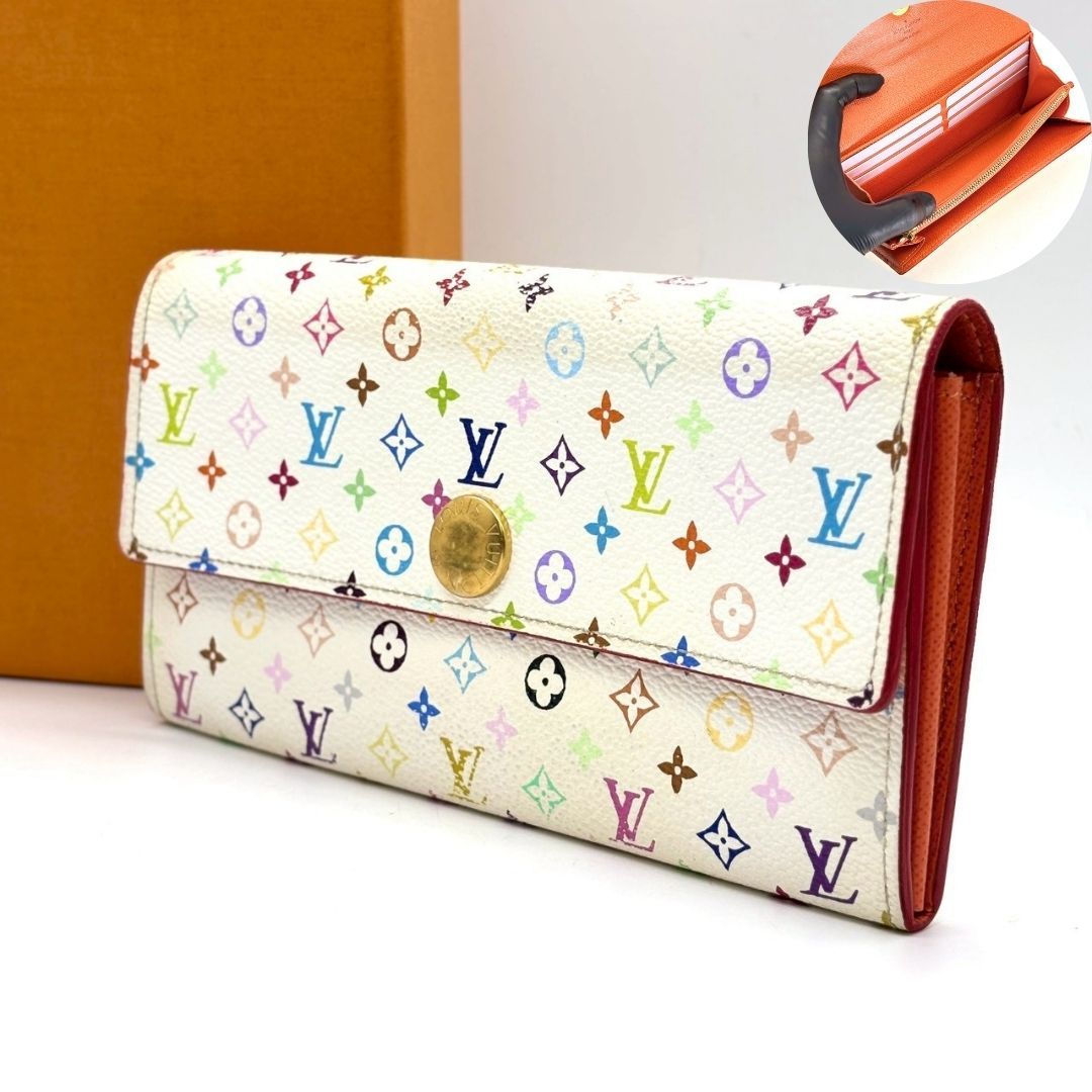 彩りを味方につける】 LOUIS VUITTON 長財布 モノグラムマルチカラー 