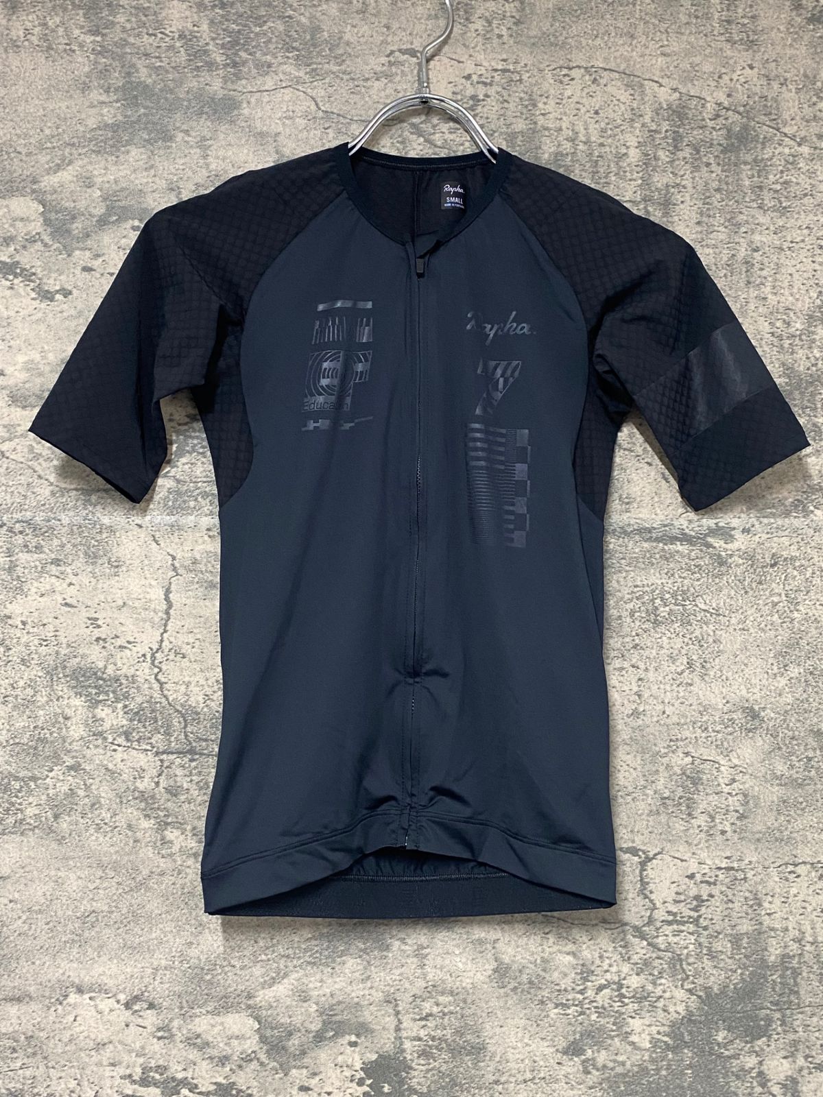 KJ684 ラファ Rapha MEN'S PRO TEAM AERO JERSEY - BLACKOUT 半袖 サイクルジャージ 黒 S