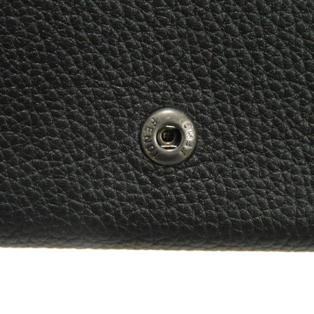 FENDI フェンディ コンパクト ウォレット グレイン カーフ トリ