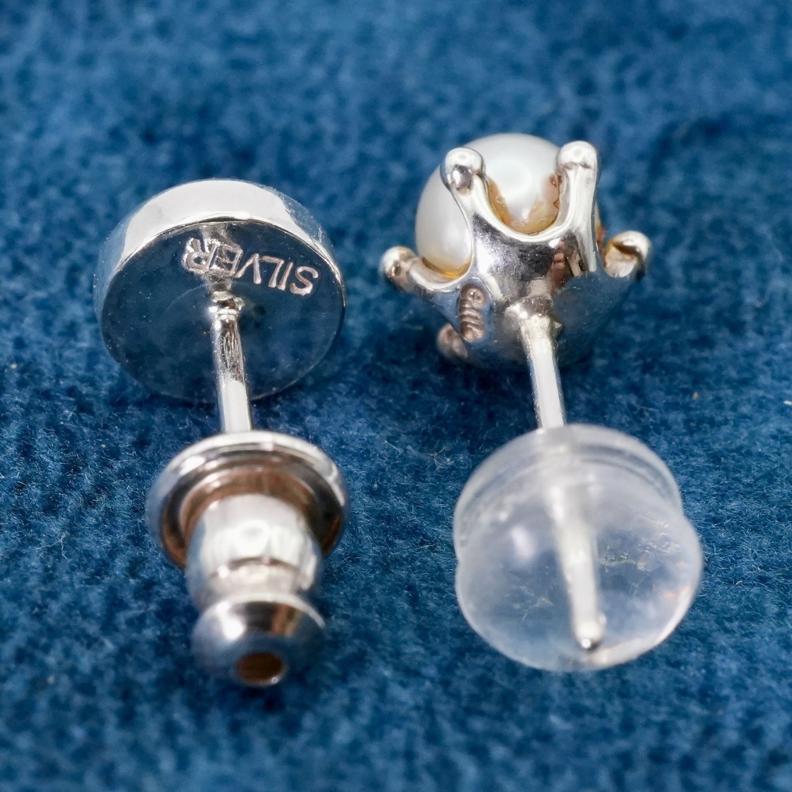 e.m. 廃盤品 2つセット ジルコニア パール ピアス 片耳/25-1477S