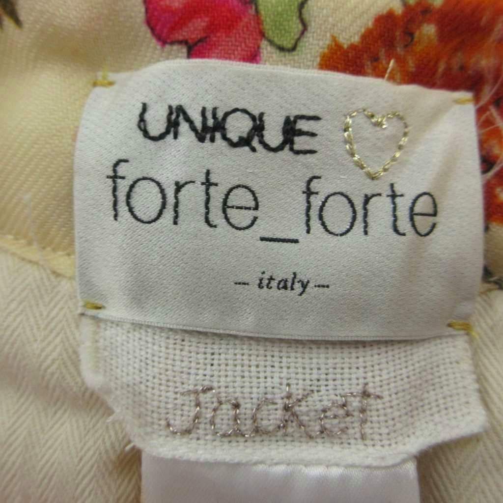 フォルテフォルテ FORTE FORTE ベスト ウール ベージュ マルチカラー