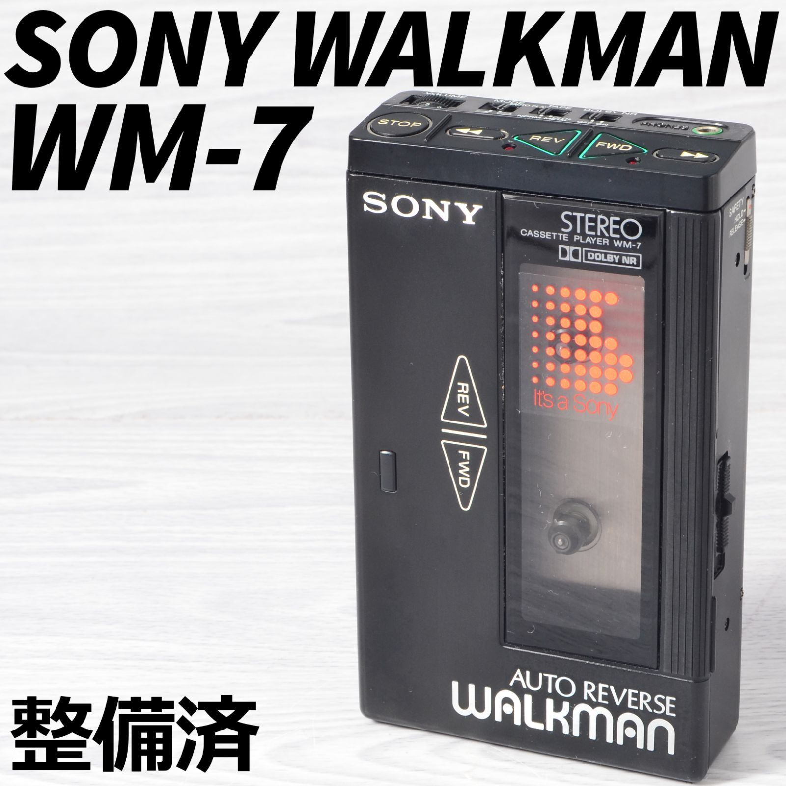 SONY WALKMAN WM-7 カセットウォークマン 黒 整備済 TY457 SONY WALKMAN WM-7 カセットウォークマン ブラック 整備済 TY457