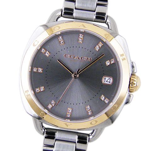 【中古A】コーチ　COACH　レディース腕時計　テイタム　TATUM　14504159　クオーツ　グレーダイヤル