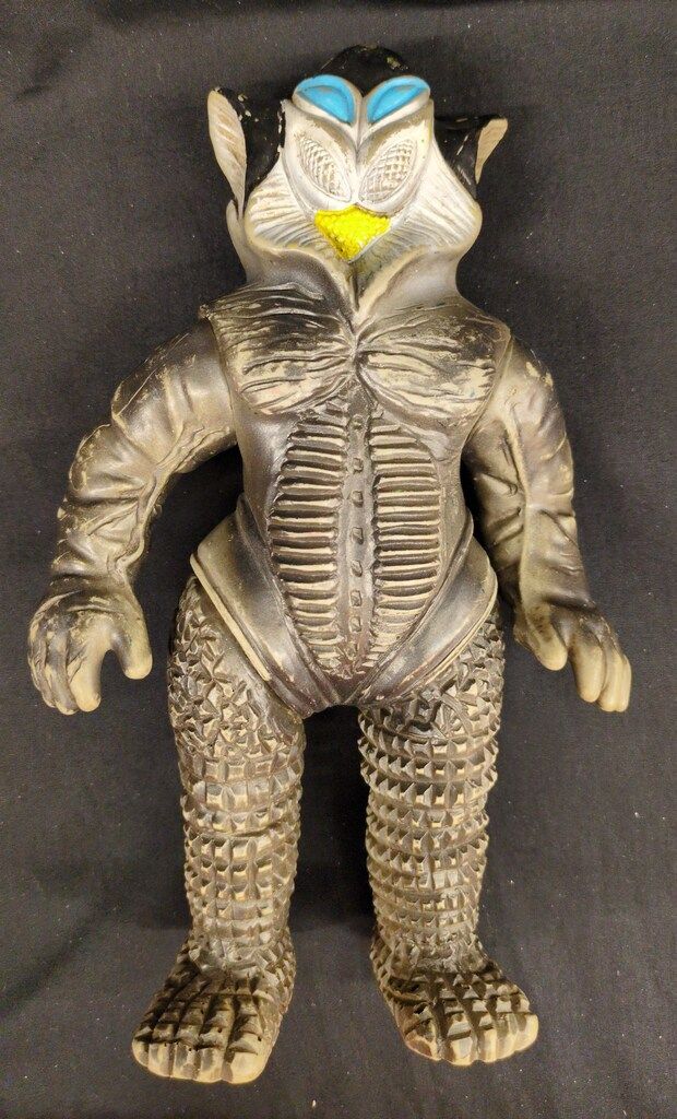 マルサン マルサンST/VINソフビ メフィラス星人/灰成型に黒と白/袋無/マルサン/ウルトラマン