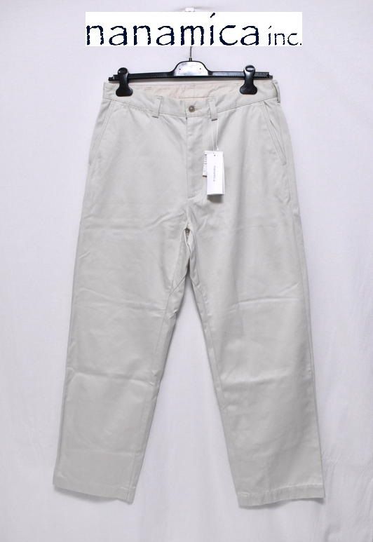 定価2万6400円】新品 nanamica WIDE STRAIGHT CHINO PANTS 34 S25SC079