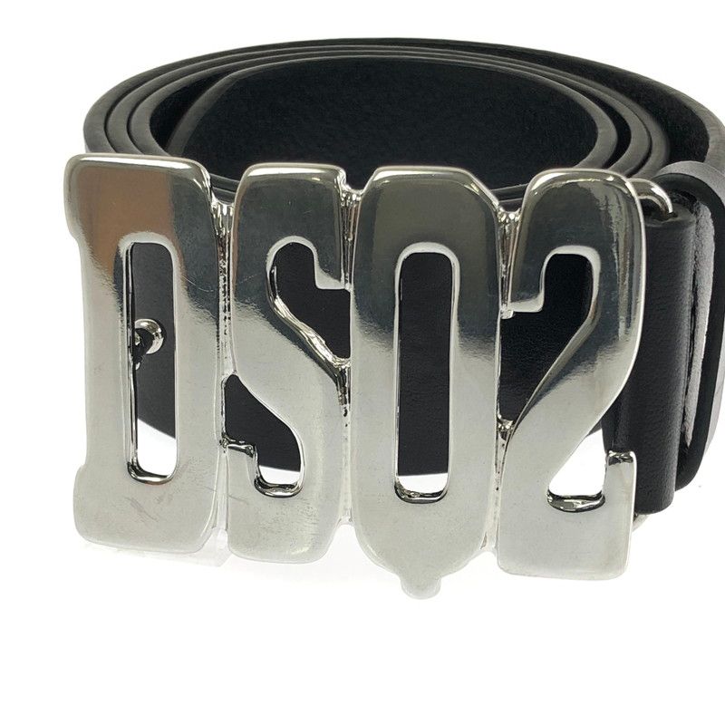 中古品】 DSQUARED2 ディースクエアード DSQ2 PLAQUE プラーク レザー