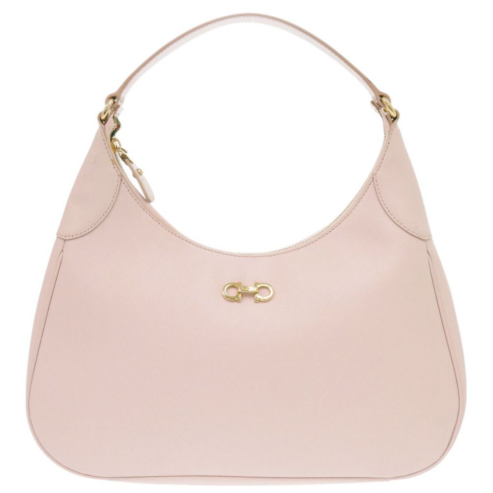 サルヴァトーレフェラガモ ガンチーニ AU-21/B640 レザー ピンク ワンショルダーバッグ 0412 Salvatore Ferragamo