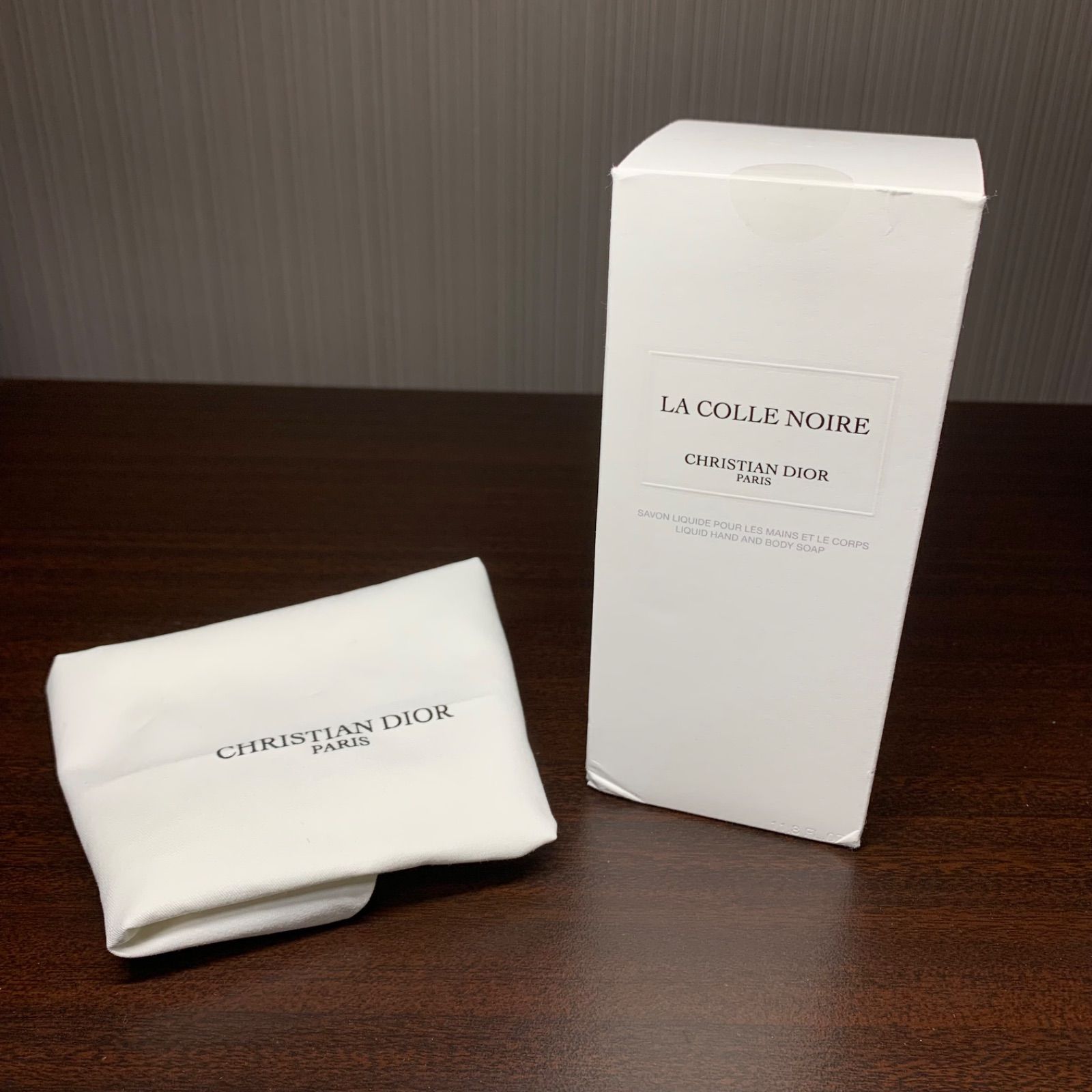F354 未開封 Christian Dior メゾン ラ コル ノワール リキッド ソープ ハンド&ボディ 350ml 保存袋付き ディオール 化粧品