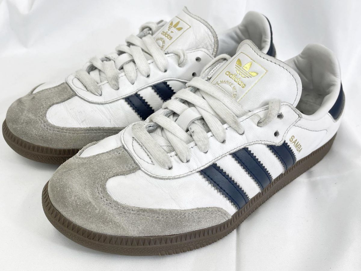 adidas adidas SAMBA OG Samba JH8795 sneakers size 23.0/white x navy blue ■■Women's