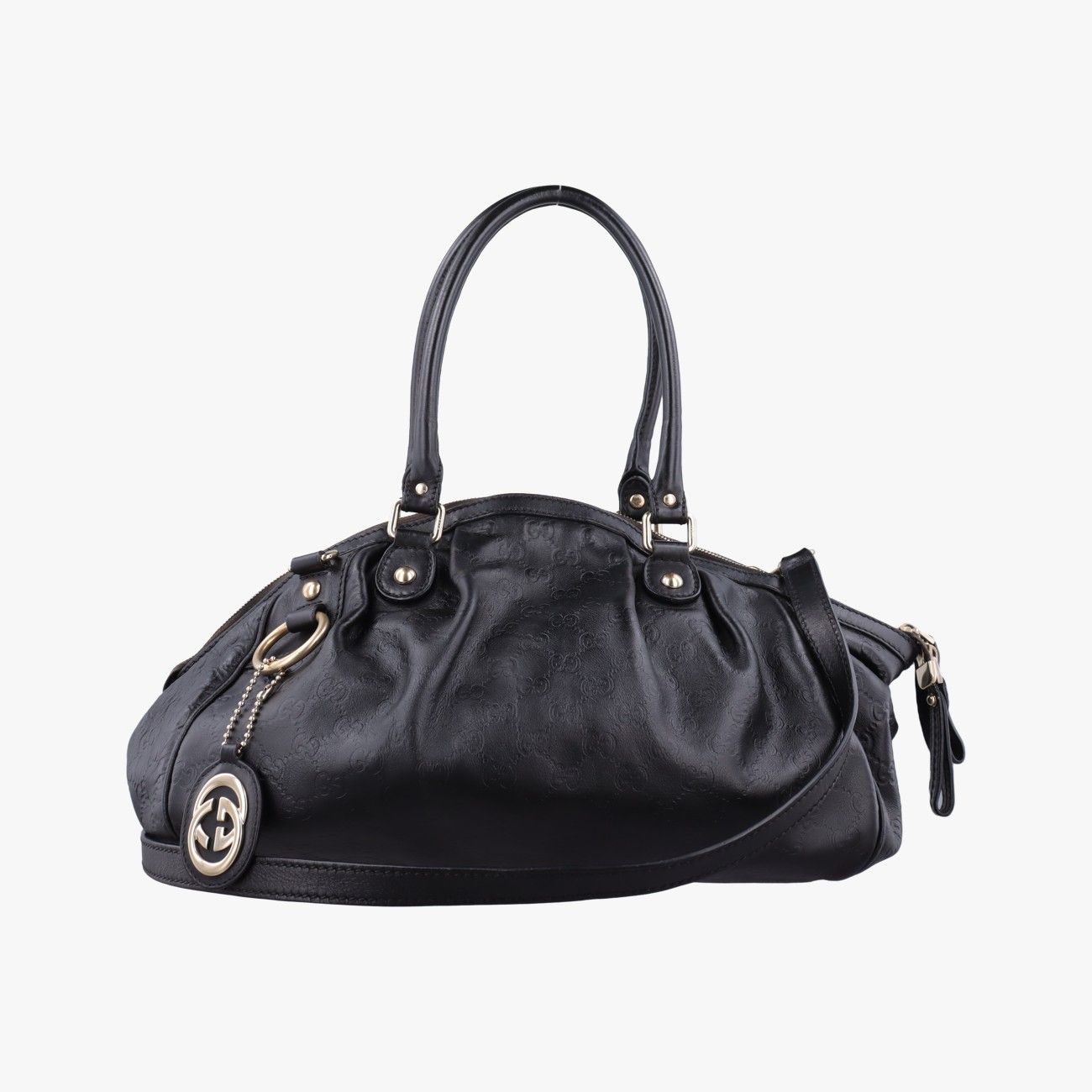 グッチGucciスーキー ディアマンテ ブラック レザー 223974 A5015816 33,800円