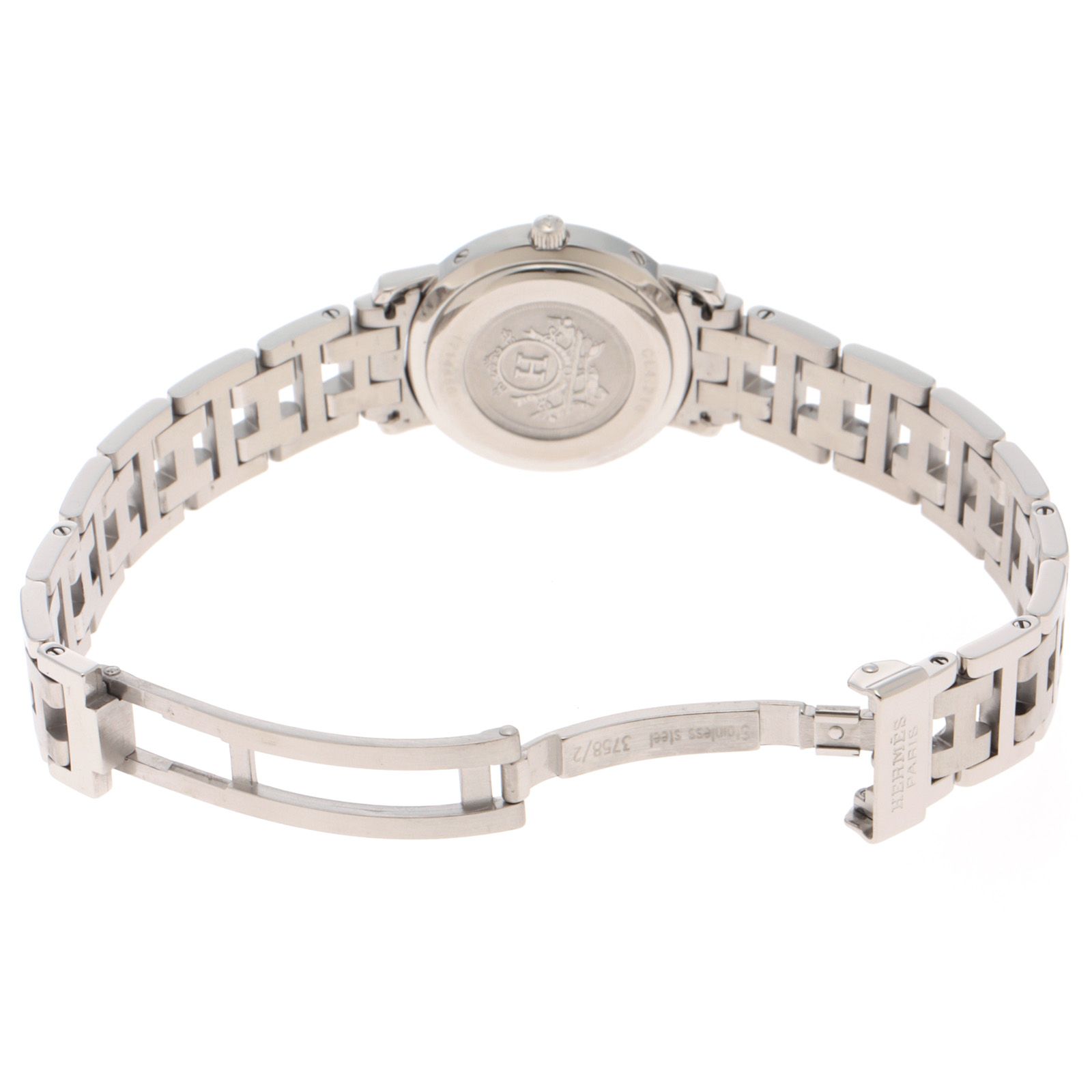 HERMES エルメス クリッパー CL4.210 腕時計 ステンレススチール ピンク レディース【中古】431 HERMES エルメス クリッパー CL4.210 腕時計 ステンレススチール ピンク レディース【中古】431