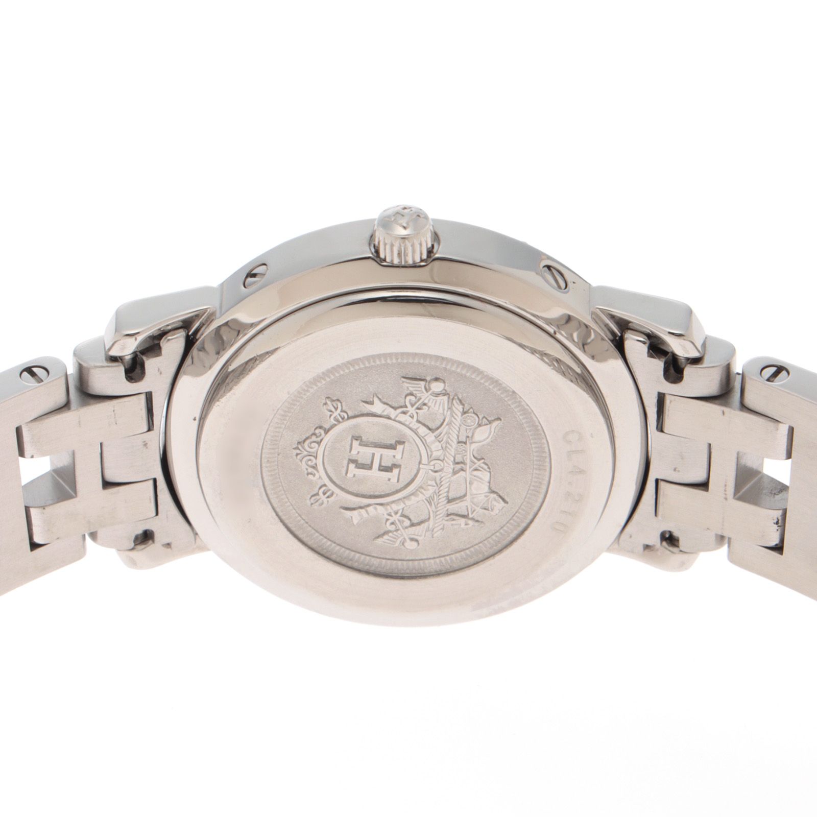 HERMES エルメス クリッパー CL4.210 腕時計 ステンレススチール ピンク レディース【中古】431 HERMES エルメス クリッパー CL4.210 腕時計 ステンレススチール ピンク レディース【中古】431