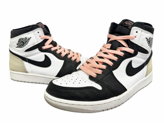 ナイキ NIKE AIR JORDAN 1 RETRO HIGH OG WHITE BLEACHED CORAL エア ジョーダン 1 ハイ ブリーチド コーラル 555088-108 27.5 マルチカラー ブランド古着ベクトル 中古▲■260717