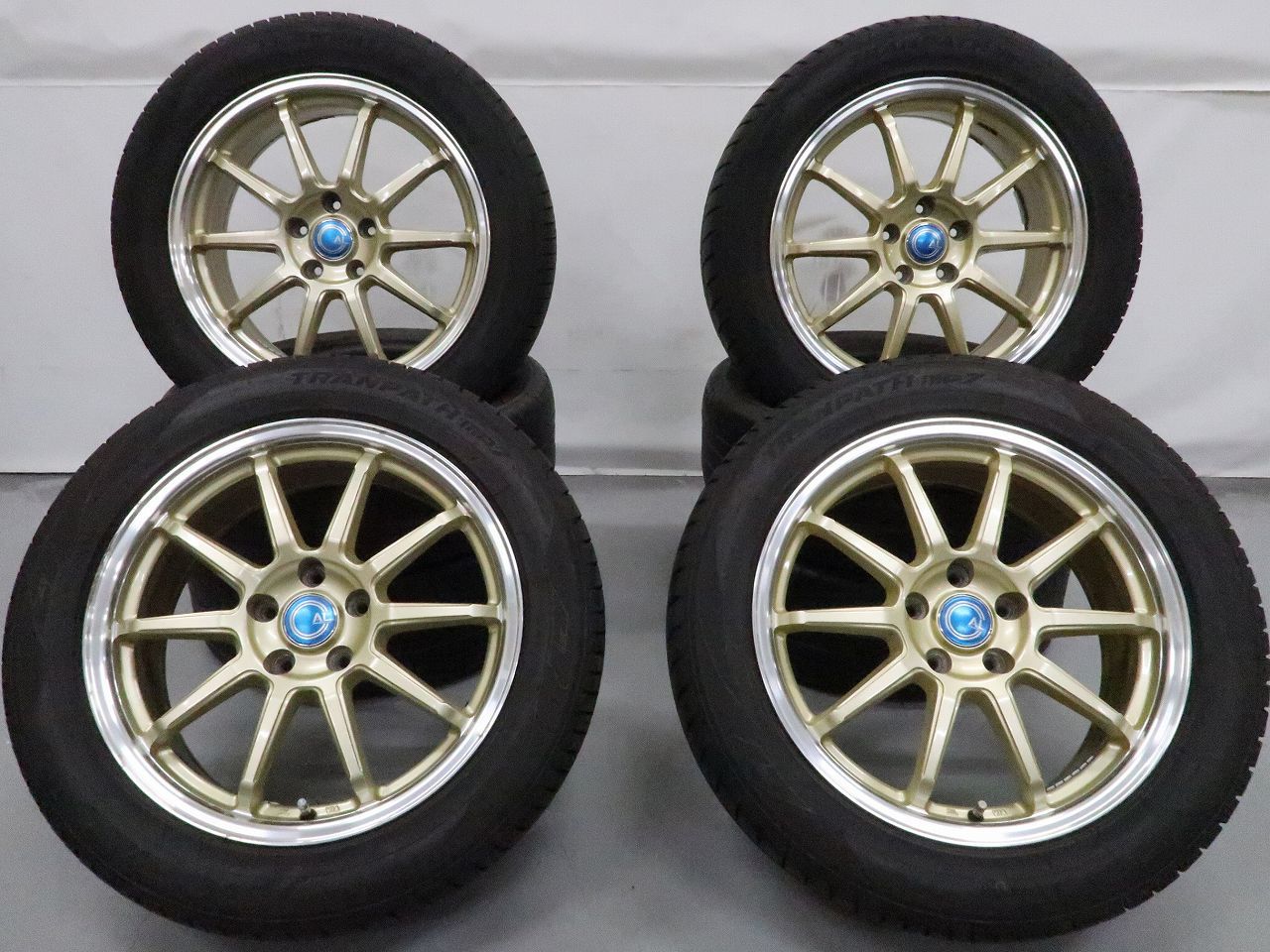 SK SL系 フォレスター GU系 クロストレック 等に 4本 社外 18インチ 7.5J +48 5H 114.3 ラジアル TOYO トランパス mp7 2025年 225/55R18