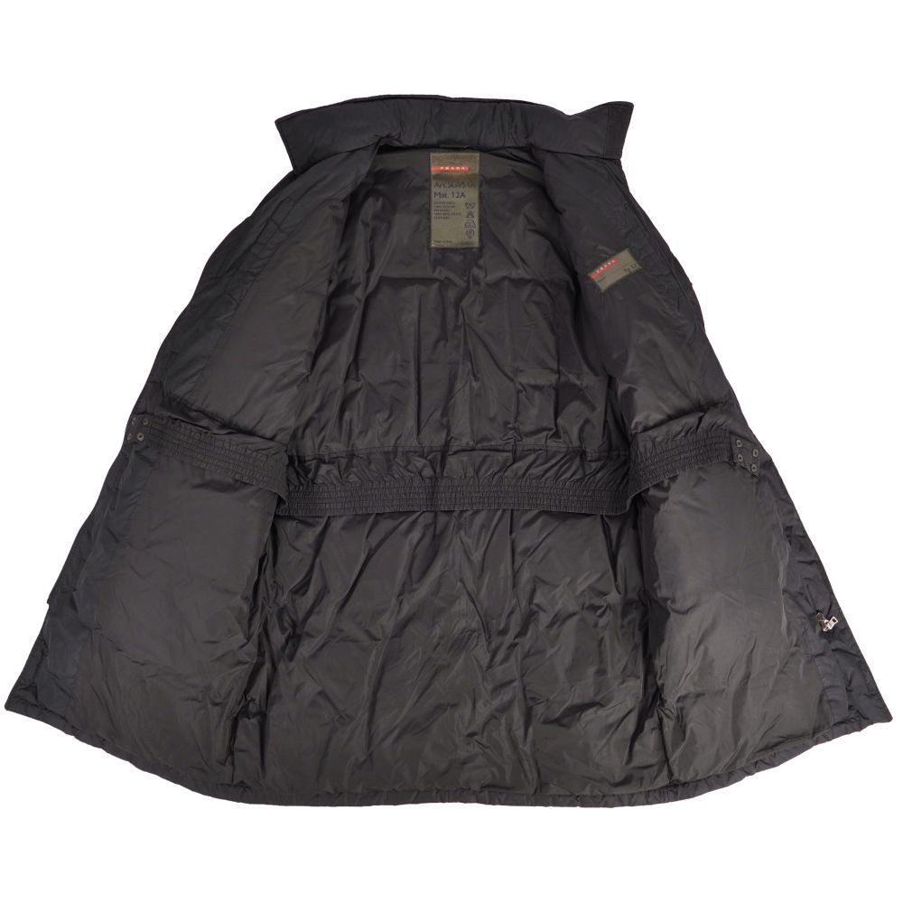 美品 プラダ PRADA SPORT コート ダウンコート ロングコート ジップ