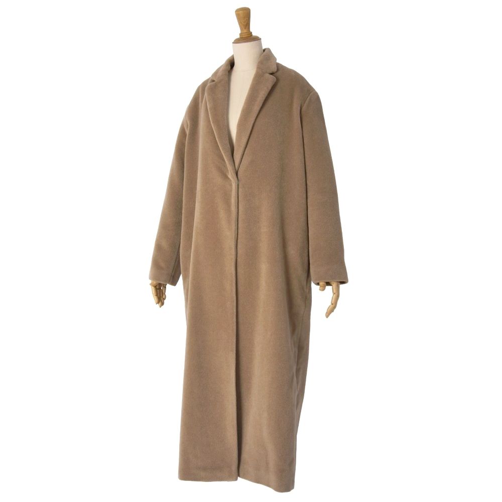 美品　Fabiana Filippi ムートンファー襟 コート 36 イタリア製 極美品 ファビアナフィリッピ FABIANA FILIPPI コート ロングコー
