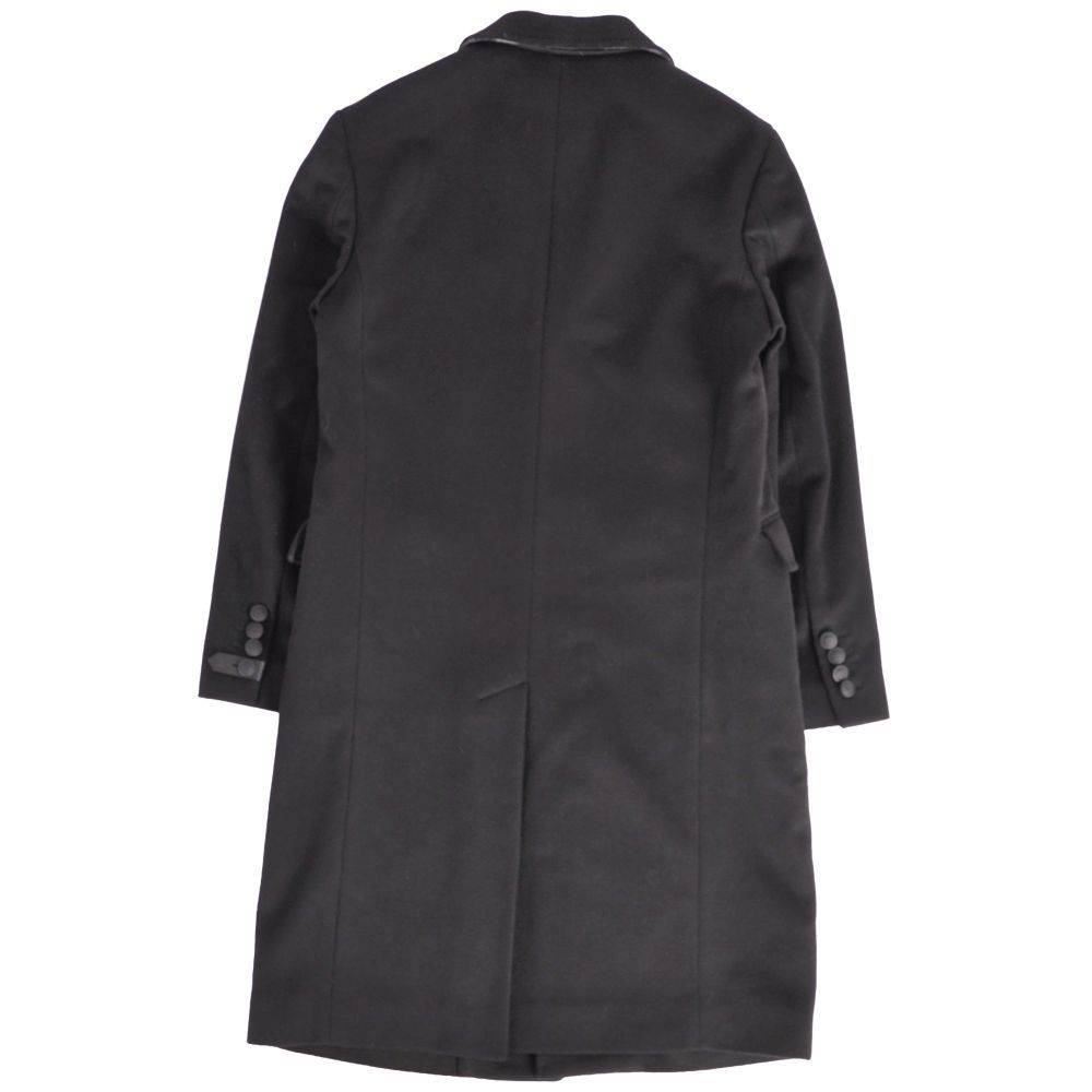【極美品/M】バーバリー チェスターコート アウター カシミヤ Aライン 黒 極美品 バーバリー BURBERRY コート チェスターコート ウール カシミヤ