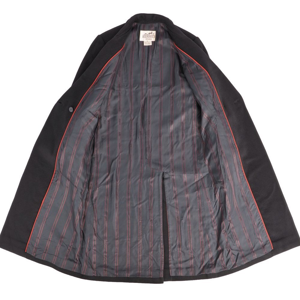 美品 Vintage エルメス HERMES コート チェスターコート ダブルブ