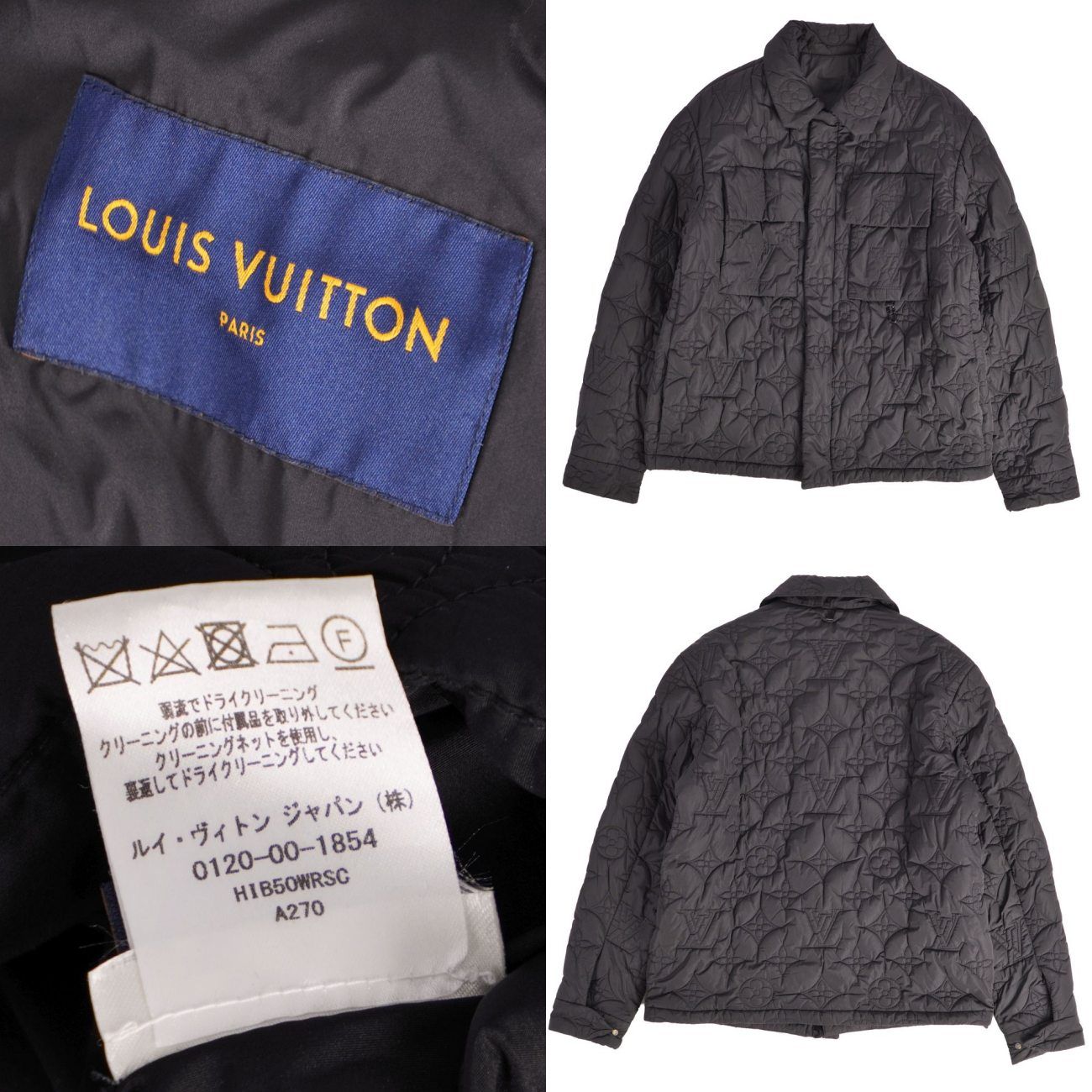 極美品 ルイヴィトン LOUIS VUITTON ジャケット モノグラムライトパ