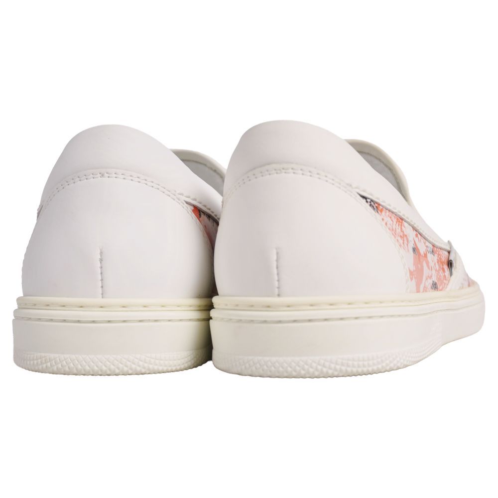 未使用 ジミーチュウ JIMMY CHOO スニーカー スリッポン 総柄 レザー シューズ 靴 メンズ 40(25cm相当) マルチカラー 未使用 ジミーチュウ JIMMY CHOO スニーカー スリッポン 総柄 レザー