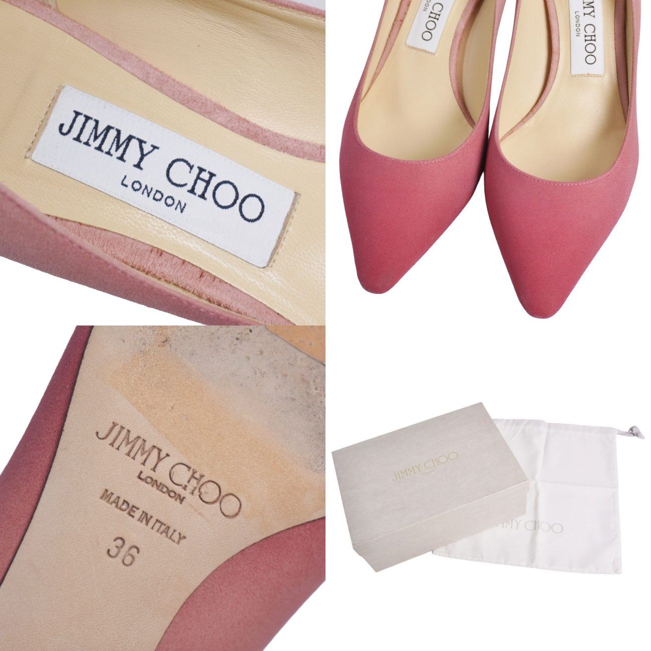 美品 ジミーチュウ JIMMY CHOO パンプス スエードレザー ヒール シュ