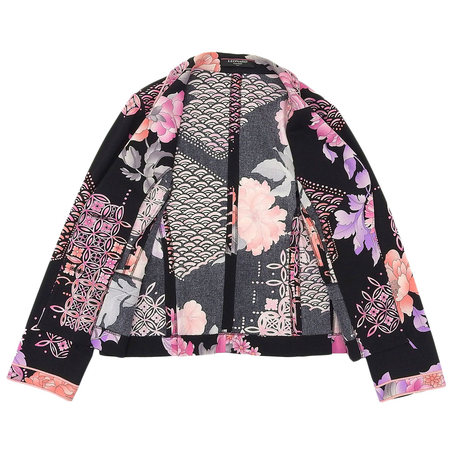 美品 レオナール LEONARD FASHION ジャケット テーラードジャケッ