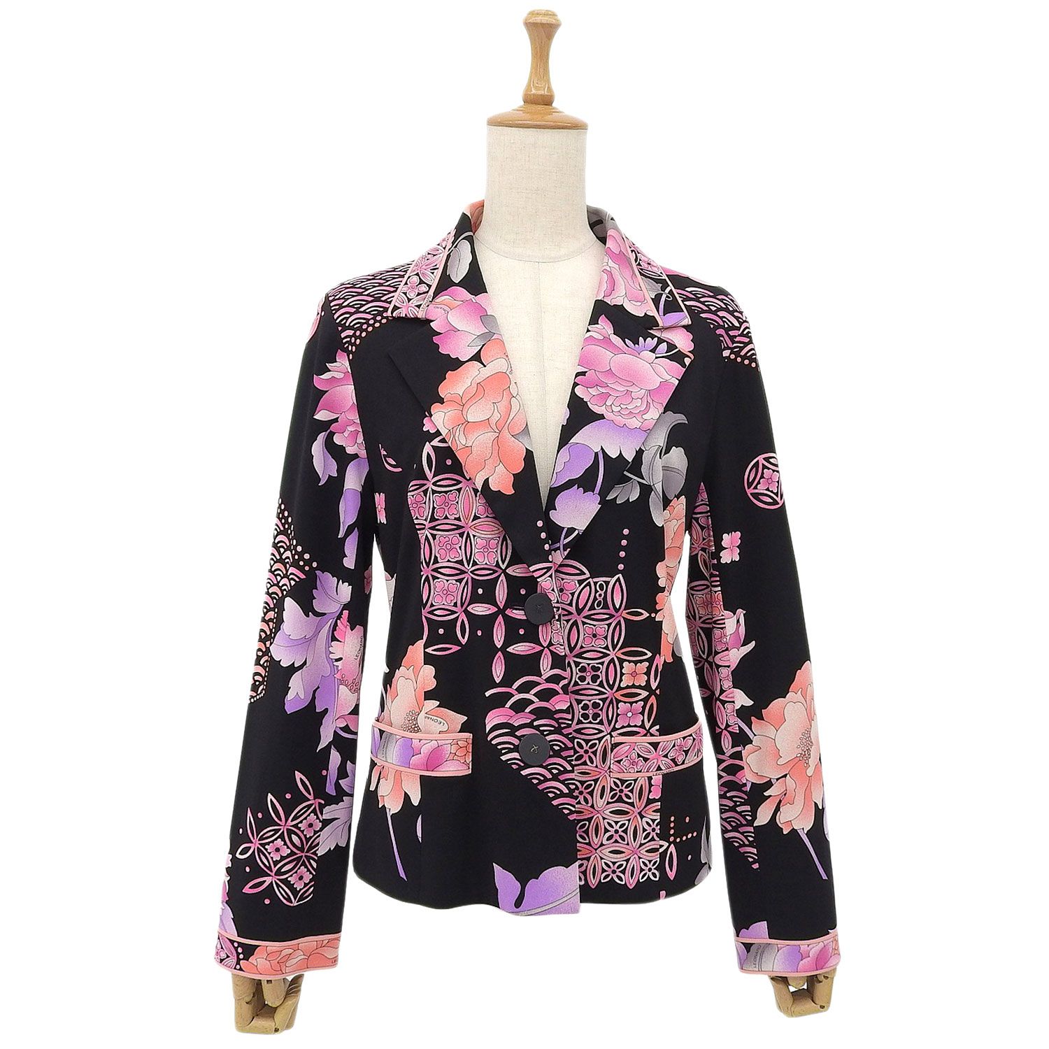 美品 レオナール LEONARD FASHION ジャケット テーラードジャケッ