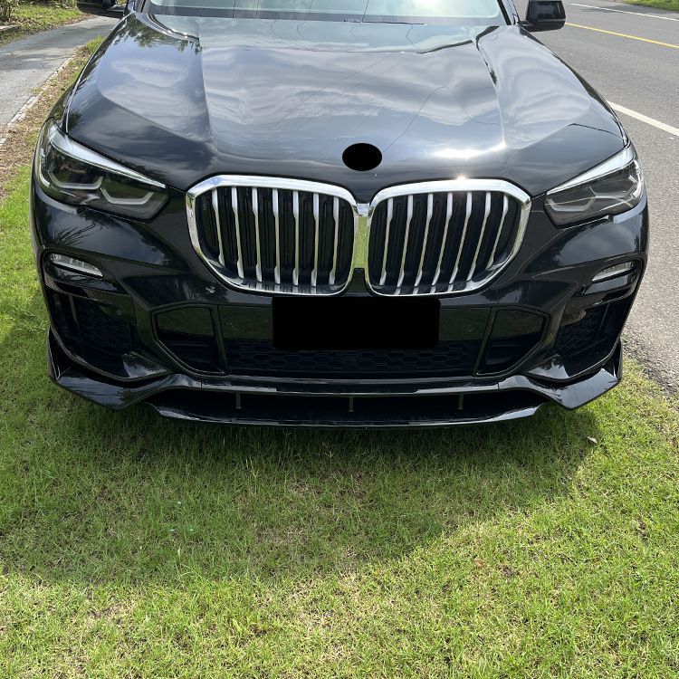 【送料無料】BMW X5 G05 2019-2023年対応 フロントリップスポイラー 4分割 ABS製 ピアノブラック 外装アクセントパーツ
