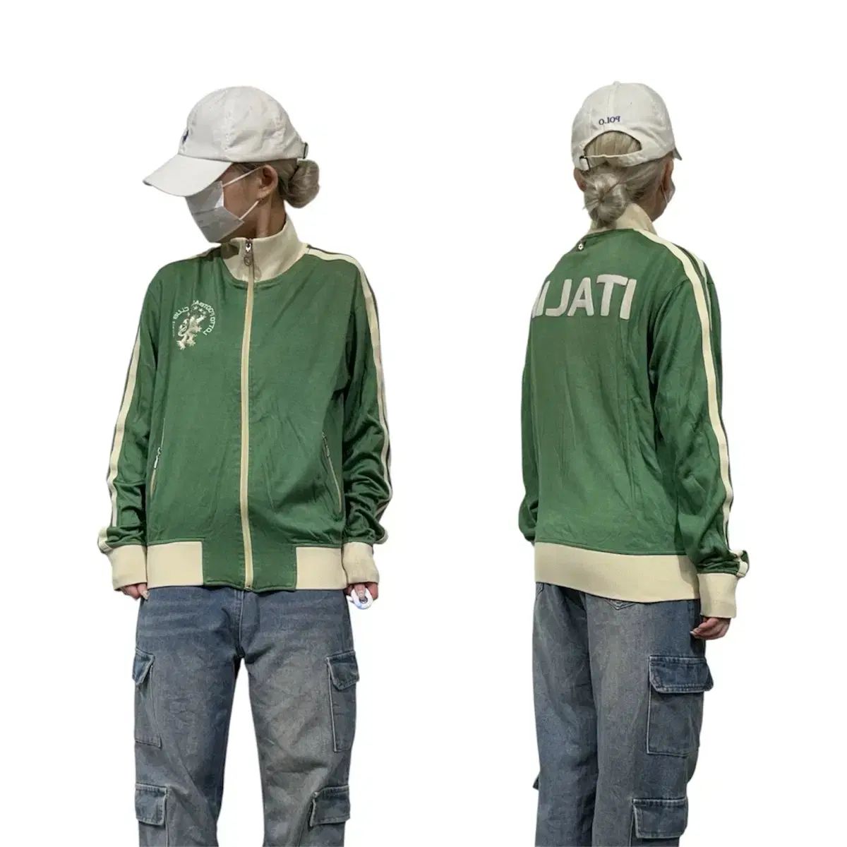 Lotto 日本 ヴィンテージ アイボリー トラックジャージ M