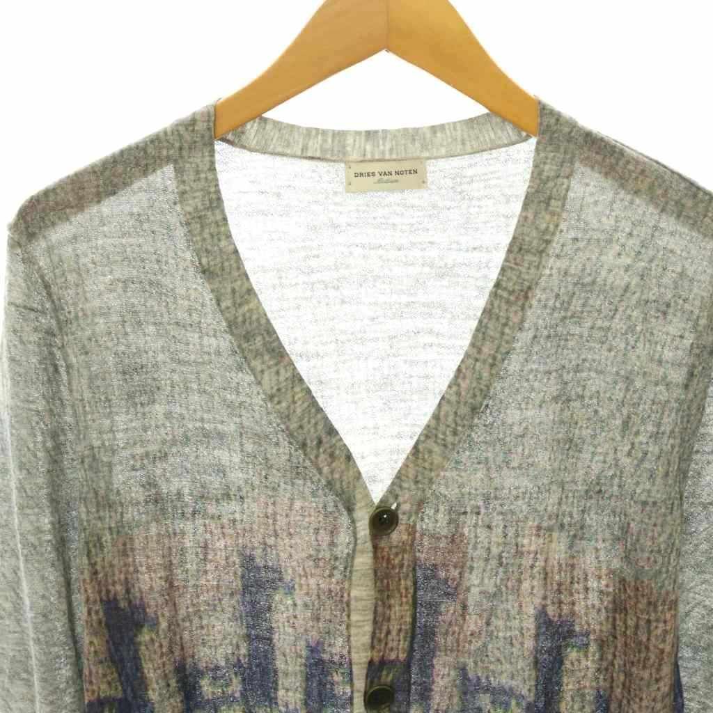 や*ん様 ドリスヴァンノッテン　アルパカ　カーディガン　レア　クリーニング済み美 ドリスヴァンノッテン DRIES VAN NOTEN カーディガン 薄手 長袖 シルク