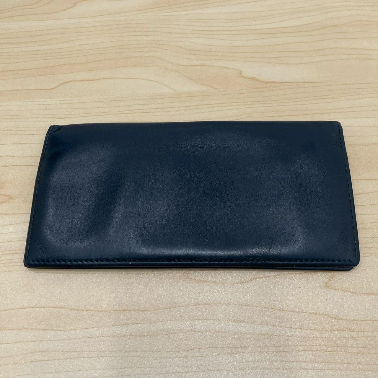 ETTINGER ブラック　ネイビー レザー 長財布 ETTINGER エッティンガー 長財布 ブラック×レッド レザー 英国製
