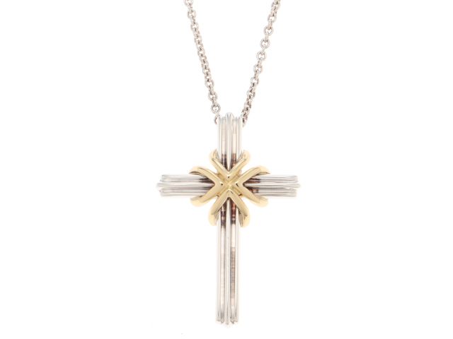 TIFFANY&Co. ティファニー シグネチャークロスNC/SV/YG/8.8g