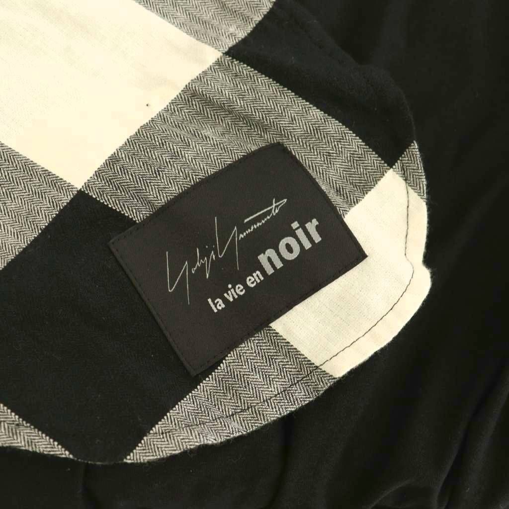 ヨウジヤマモト YOHJI YAMAMOTO la vie en noir チェック切替