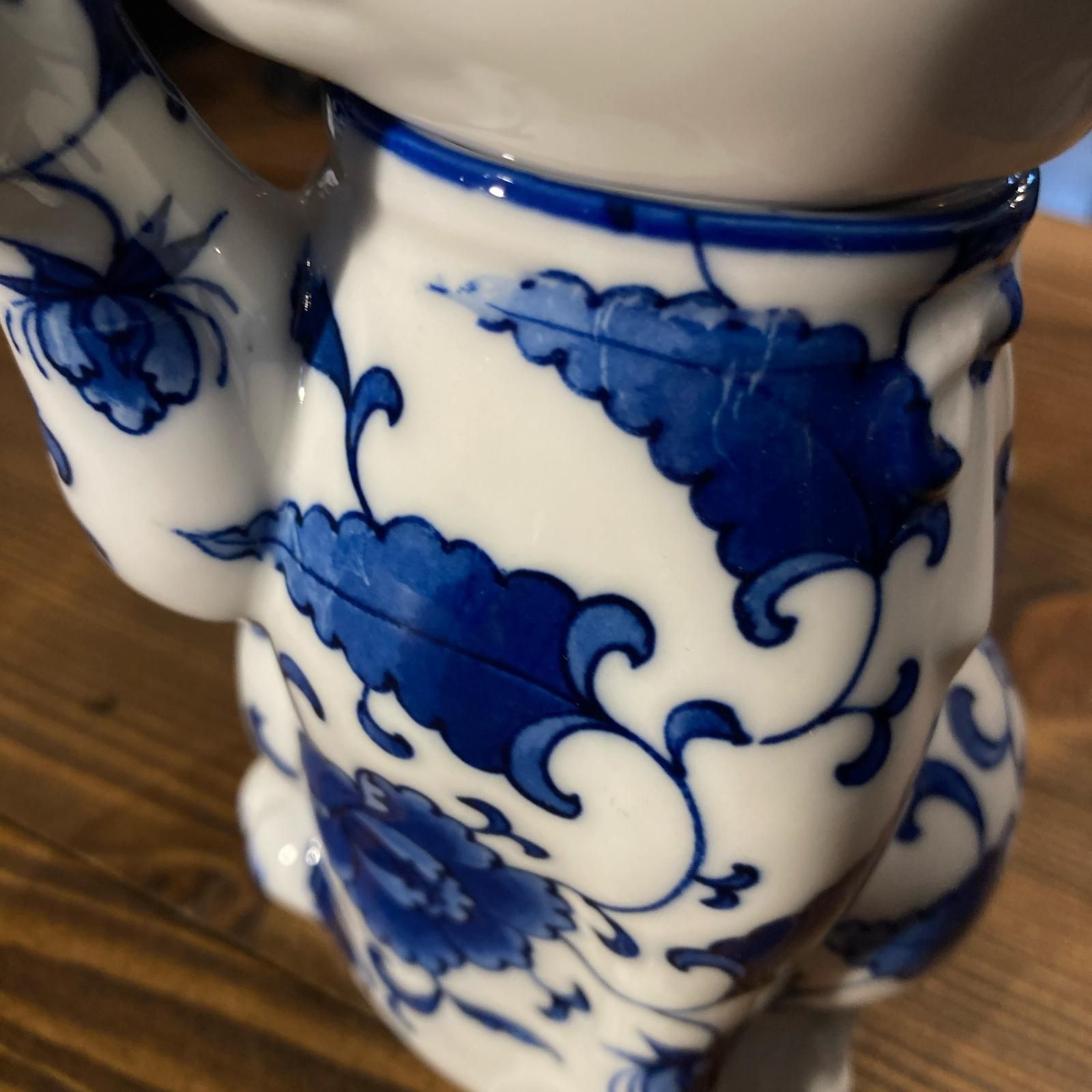 MP499) 大橋陶器 猫 ティーポット 中古 現状品 / OHASHI ネコ 招き猫 