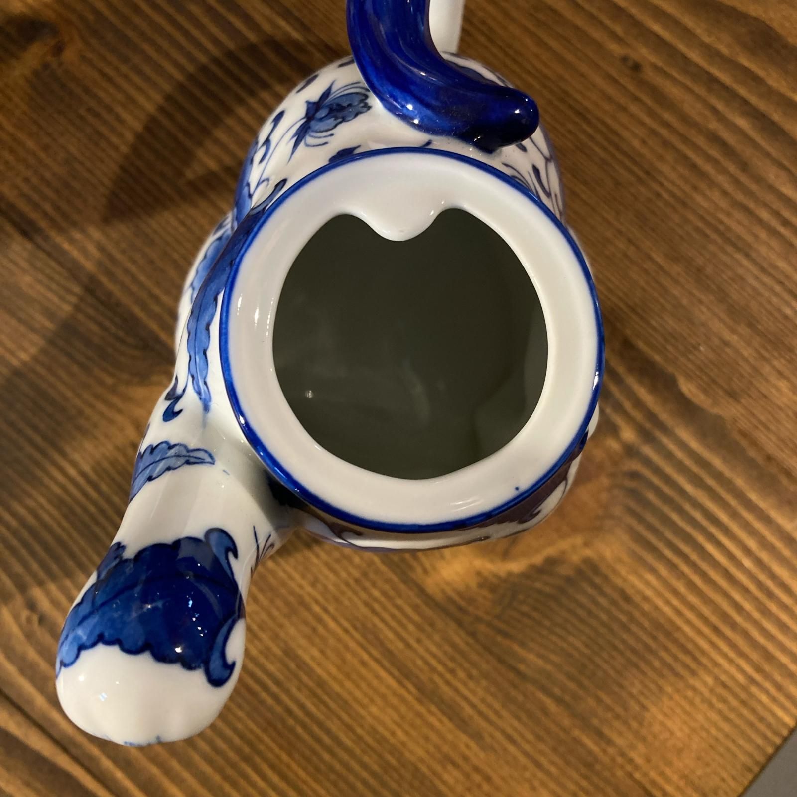 MP499) 大橋陶器 猫 ティーポット 中古 現状品 / OHASHI ネコ 招き猫 