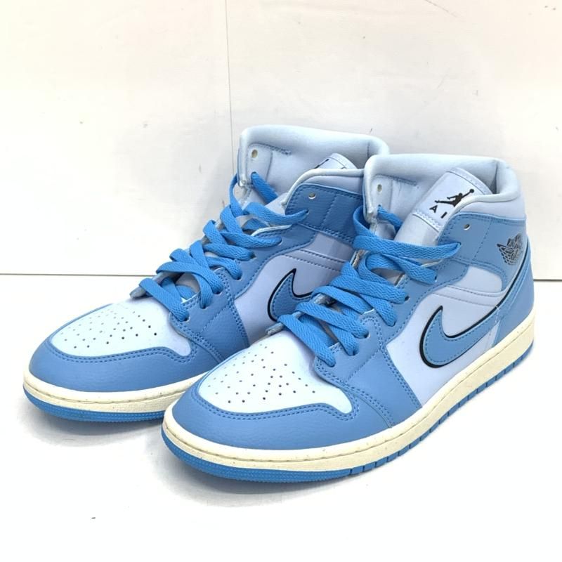 【中古】NIKE AIR JORDAN1 Mid SE University Blue　27cm　DV1302-400　ナイキ　エアージョーダン[92]