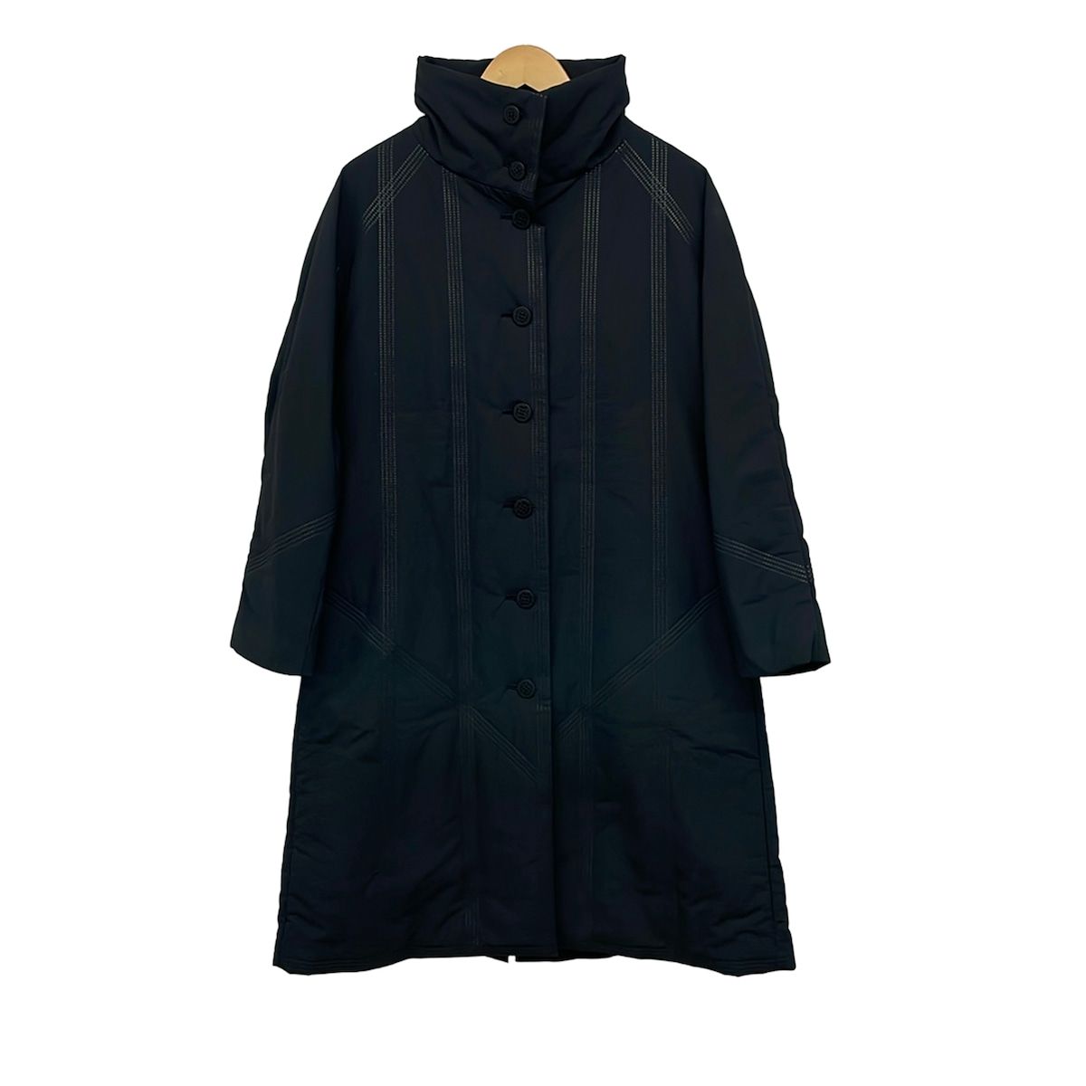 PLEATS PLEASE(プリーツプリーズ) コート サイズ3 L レディース美品 - 黒 長袖/冬/秋