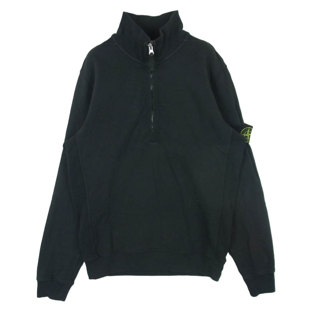 STONE  ストーンアイランド 24AW 811563420 Half Zip Sweatshirt ワッペンロゴ付き ハーフジップ スウェット チャコール系 S【中古】 STONE ISLAND ストーンアイランド 24AW 811563420 Half Zip Sweatshirt