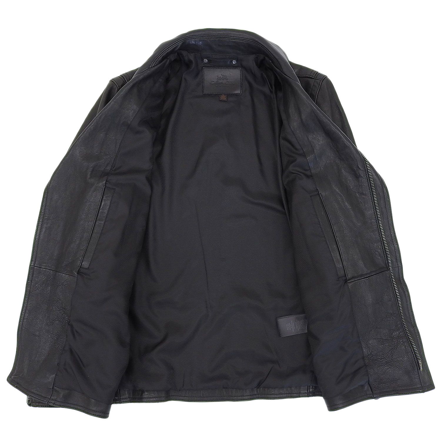 美品✨COACH ダブルライダース ラムレザー ボア ジャケット 黒 サイズ2 美品 コーチ COACH ジャケット ダブル ライダースジャケット ジップ