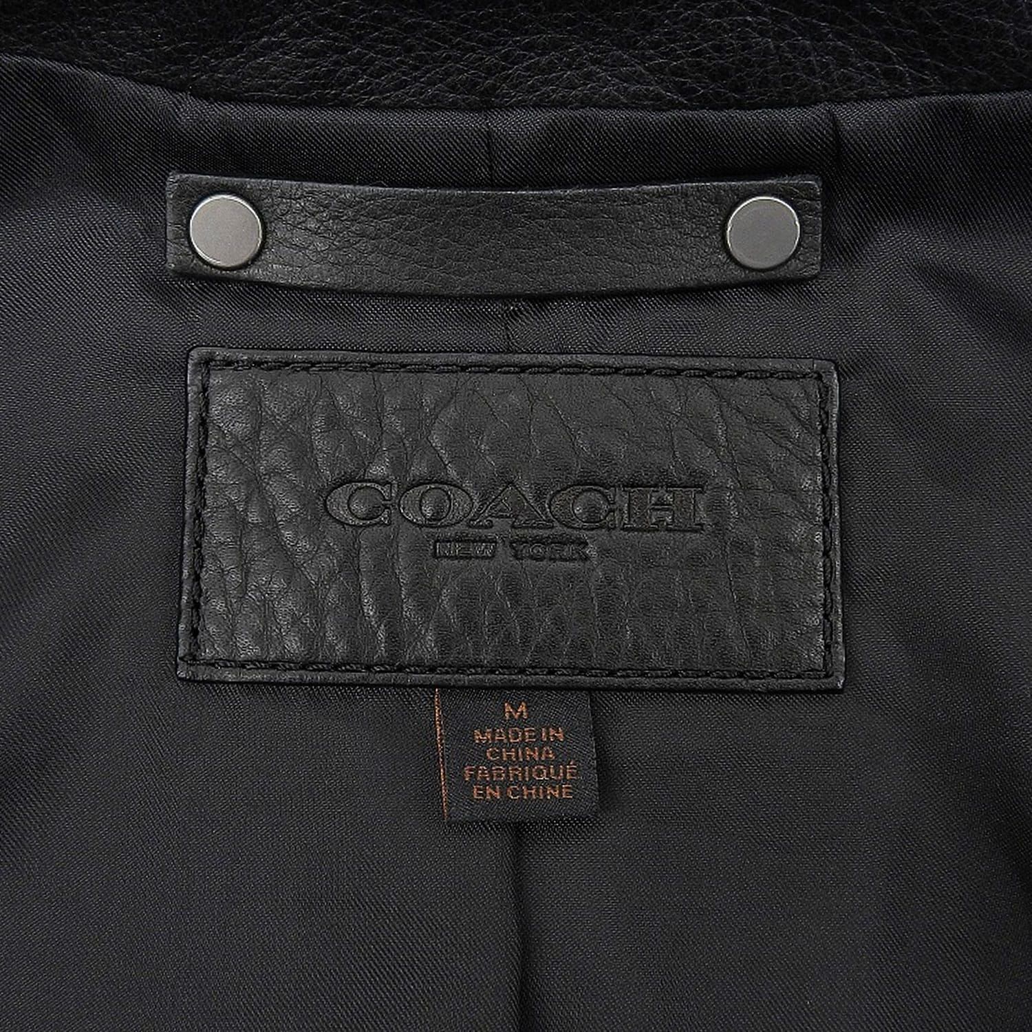 極美品 コーチ COACH ジャケット ブルゾン レザージャケット ジップ